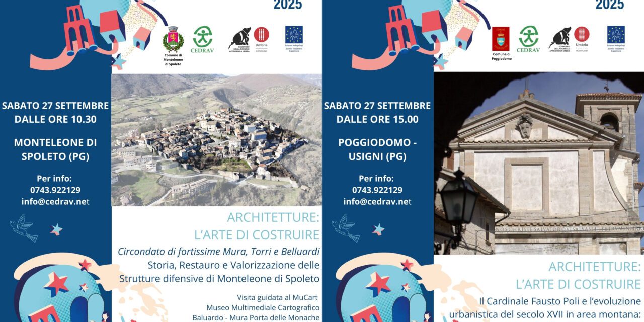 IL CEDRAV ADERISCE ALLE GIORNATE EUROPEE DEL PATRIMONIO 2025