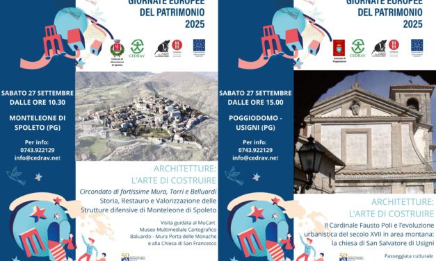 IL CEDRAV ADERISCE ALLE GIORNATE EUROPEE DEL PATRIMONIO 2025